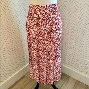 Liz Claiborne Collection Vintage Floral Pleated Skirt Size 10